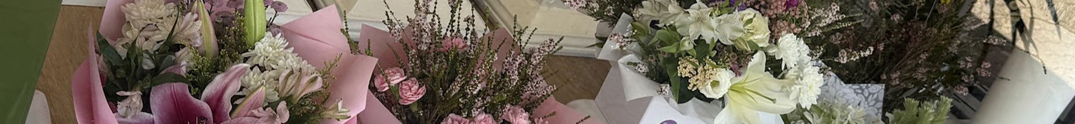 Various flower arrangements