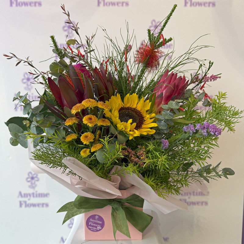 Sunflower and Australian Native flowers