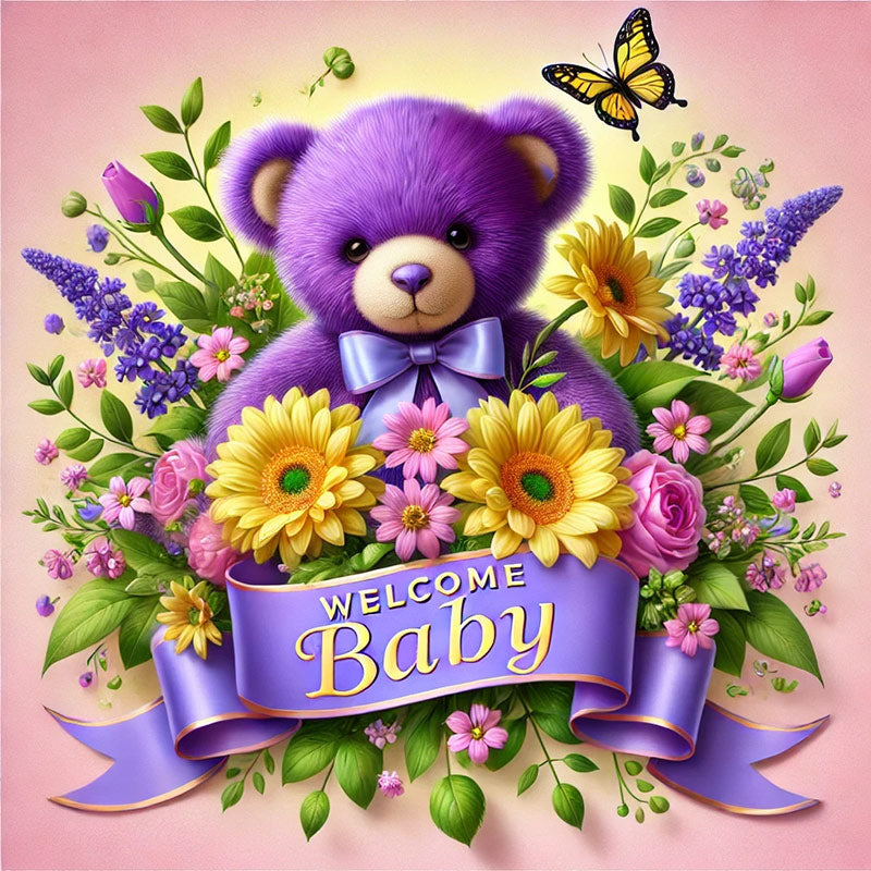 New Baby card for flowers