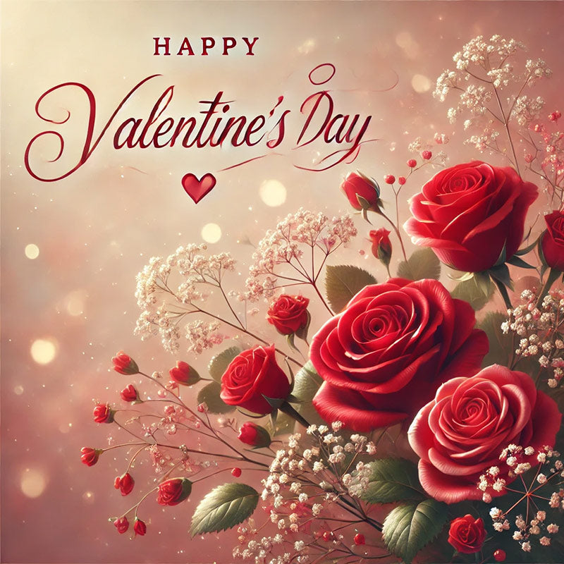 Valentine's Day card for flowers
