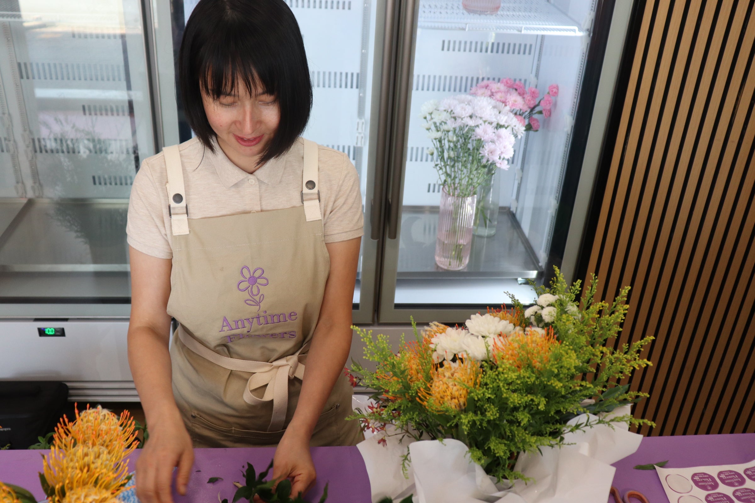Creating flower art