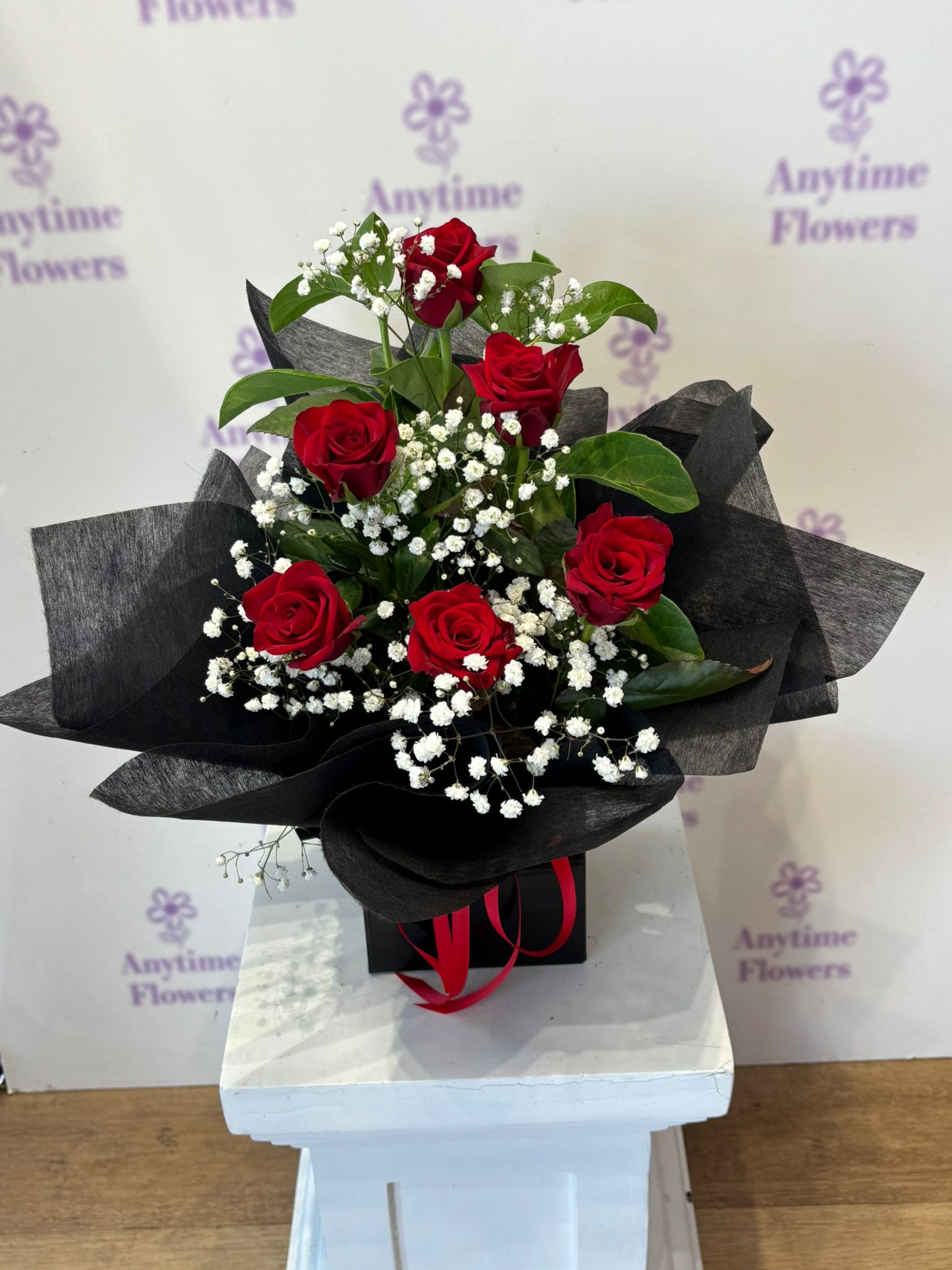 Eternal Love Red Rose Box Arrangement