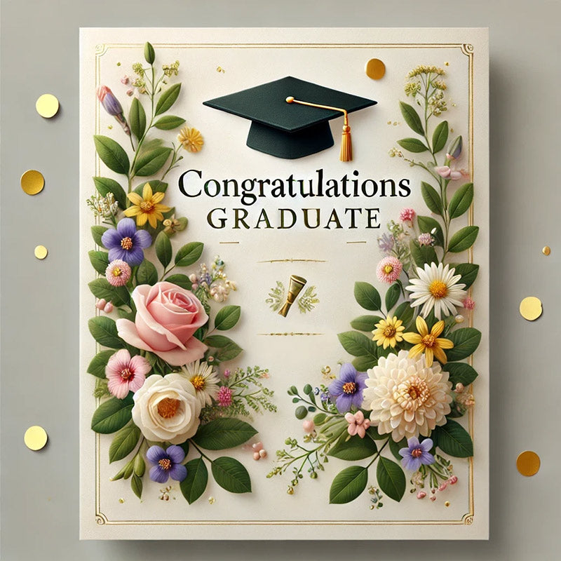 Graduation card for flowers