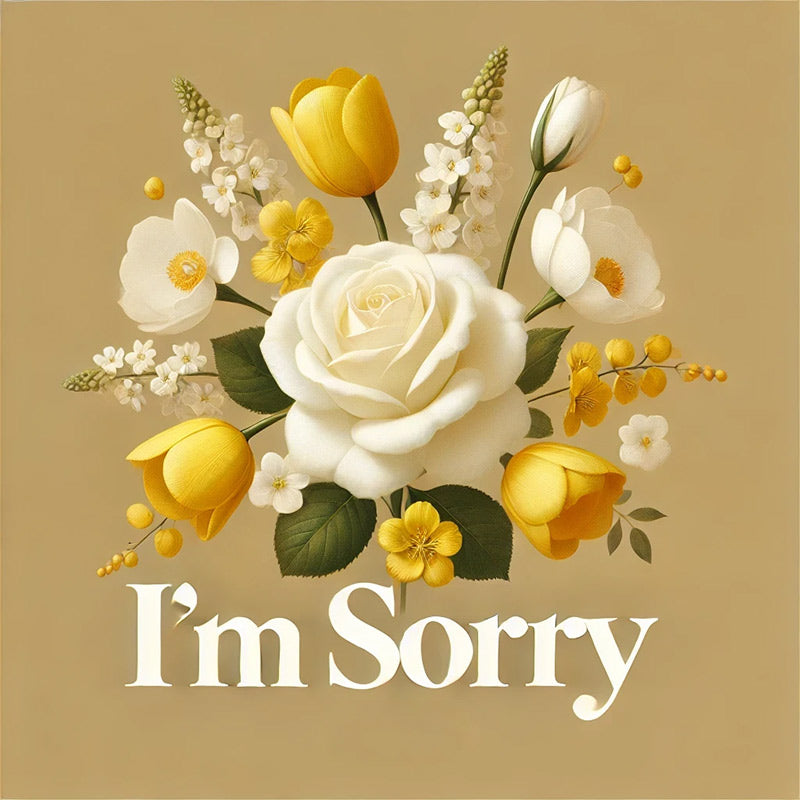 I'm Sorry card for flowers