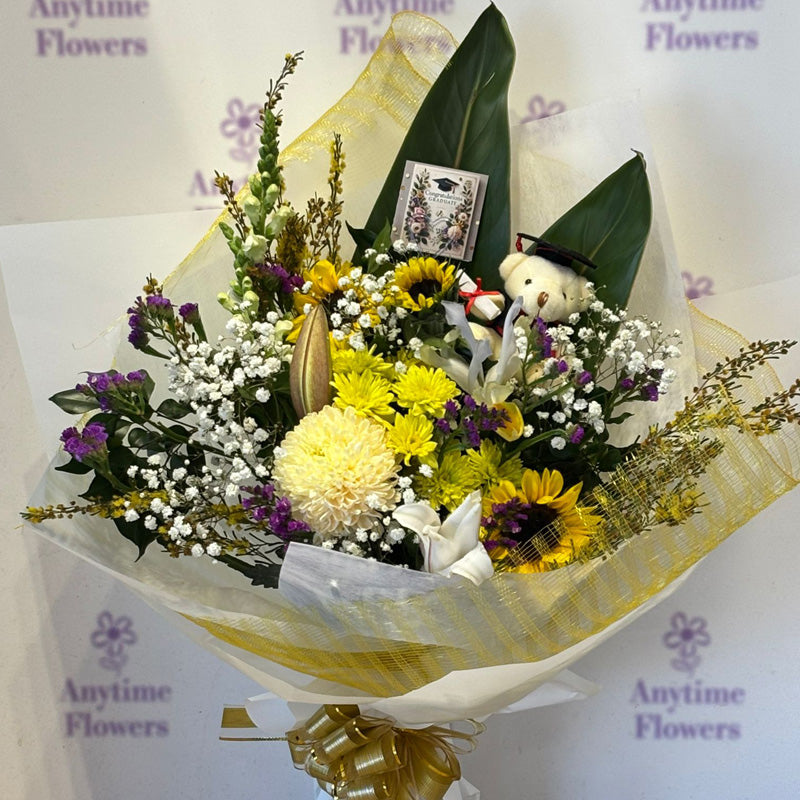 Golden Graduate Bouquet