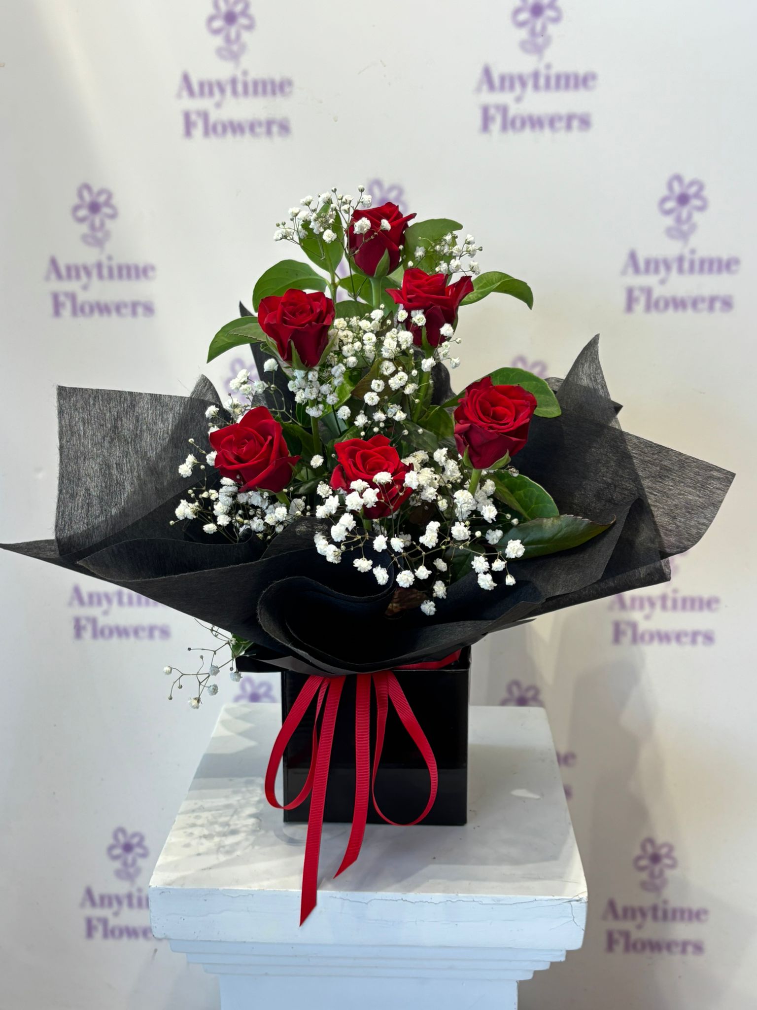Eternal Love Red Rose Box Arrangement