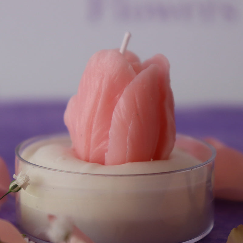 Scented Pink Rose Candle